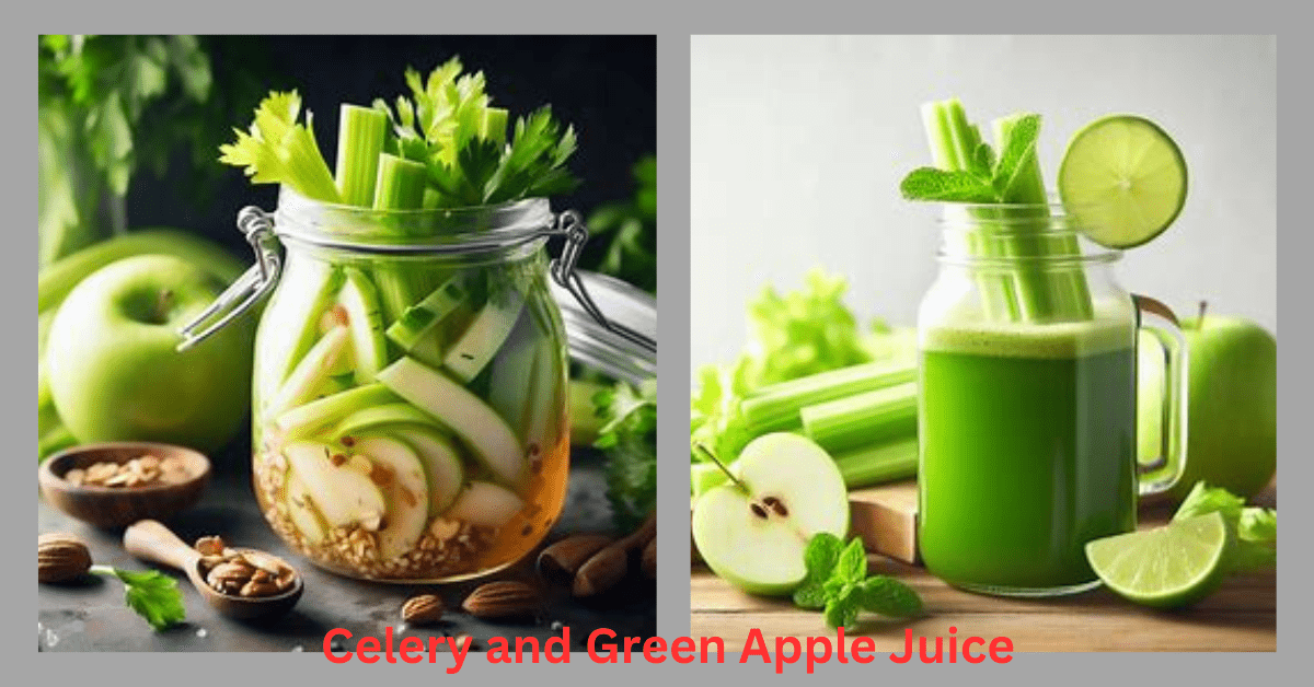 celery and green apple juice