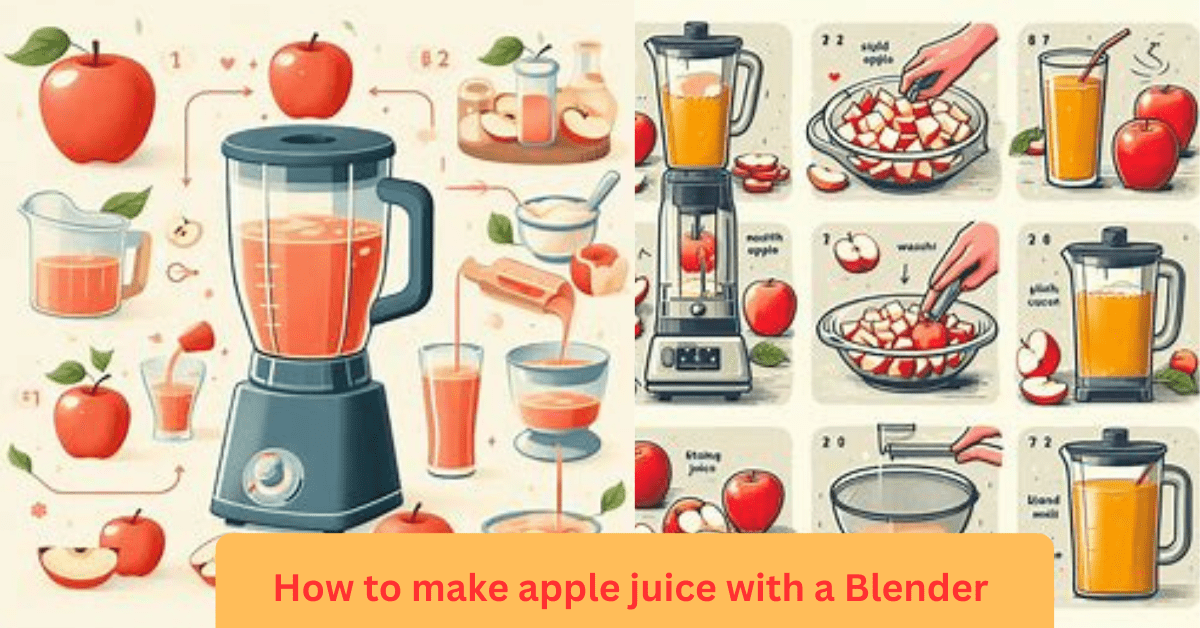 how to make apple juice with a blender