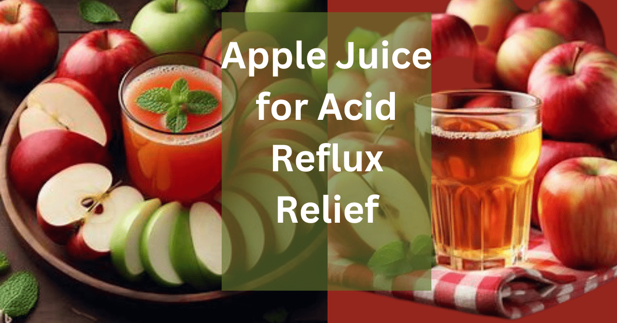 Apple juice for acid reflux relief