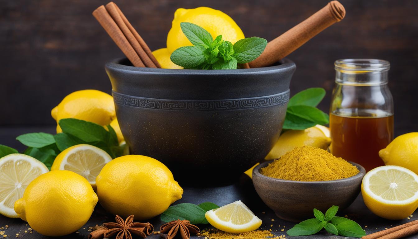 Natural remedies with lemon juice