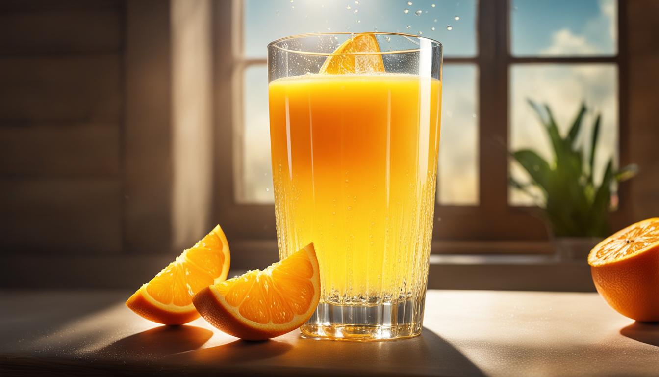 Orange juice and vitamin C content